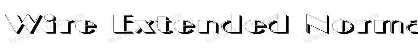 Wire Extended Normal字体转换 Wire Extended Normal字体转换